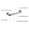 Kibi Circular 12-Inch Stainless Steel Grab Bar - Chrome KGB1012CH - alternate 6